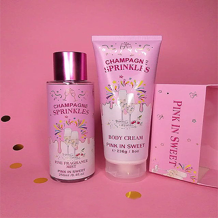 KIT D/PERFUME SPLASH C/CREMA PINK IN SWEET 236G - Beauty&Fashion Center