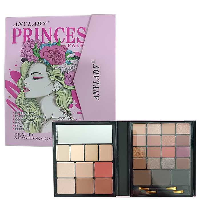 PALETA D/SOMBRAS D/ESTUCHE PRINCESS ANYLADY 8666A 29 COLORS - Beauty&Fashion Center