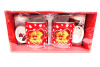 SET DE TAZAS PARA CAFE CON CUCHARILLA ROJA CON OSOS Y CORAZONES/ JY-2 - Beauty&Fashion Center