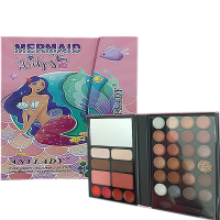 PALETA D/SOMBRAS D/ESTUCHE MERMAID ANYLADY 8609E 34 COLORS - Beauty&Fashion Center