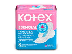 TOALLAS KOTEX ESENCIAL ALAS 8 UND - Beauty&Fashion Center