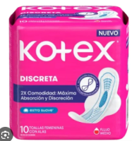TOALLAS KOTEX DISCRETA 10 UND - Beauty&Fashion Center