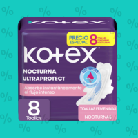 TOALLA NOCTURNAS KOTEX 8 UND - Beauty&Fashion Center