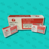 CAJA DE GRAPAS REXBL STAPLES / 10 UND - Beauty&Fashion Center
