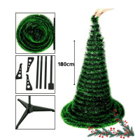 ARBOLITO DE NAVIDAD PLEGABLE GUIRNALDA 1.8MT - Beauty&Fashion Center