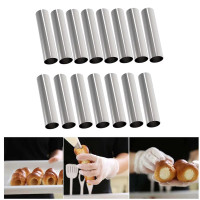 TUBOS DE ACERO INOXIDABLE CANNOLIS 6PCS 6661 - Beauty&Fashion Center