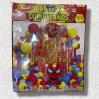 SET DE GLOBOS DE CUMPLEAÑOS SPIDER-MAN - Beauty&Fashion Center